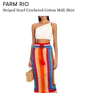 Farm Rio Crochet maxi skirt